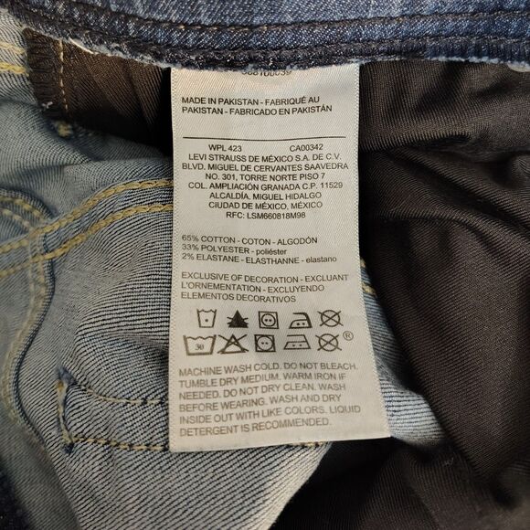 LEVI STRAUSS Shaping Pull-On Jegging Sz 8 Women's Mid Rise Stretch Jeans - Picture 4 of 4